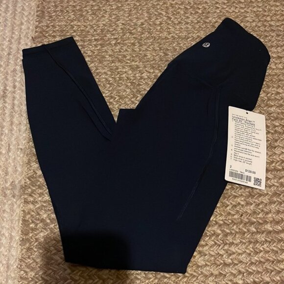 NWT lululemon align pant 25” with pockets true navy - Picture 9 of 10